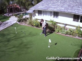 Latina Slut Gets Banged On The Golf Course